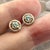 2010s Natural White Sapphire Diamond Stud Earrings 14k Yellow Gold 0.97 TCW Certified For Sale - Image 5 of 11