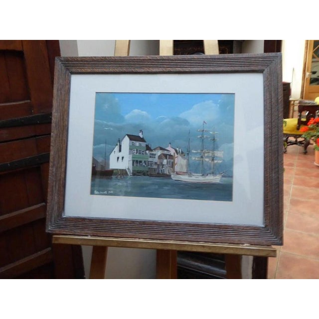 2000 - 2009 Peter Hewett, Houses by the Sea, 2000, Watercolour on Paper, Framed For Sale - Image 5 of 14