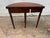 Early 20th Century Antique Half Moon Tiger Oak Demi Lune Single Drawer Console Table For Sale - Image 5 of 15