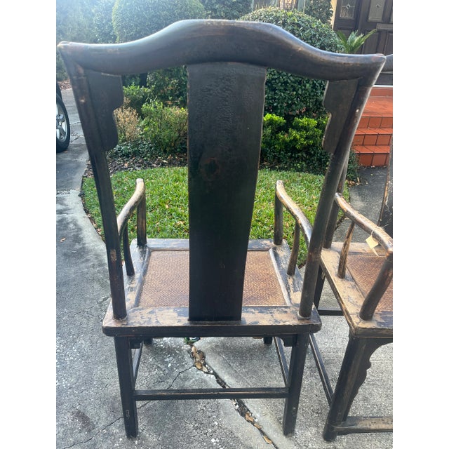 Antique Chinese Chairs - a Pair For Sale - Image 10 of 12