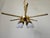 Gold Mid-Century Brass Chandelier, 1970s For Sale - Image 8 of 17