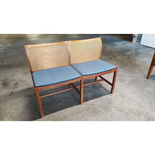 1960s Vintage Scandinavian Two-Seater Bench by Søren Horn, 1960 For Sale - Image 5 of 11