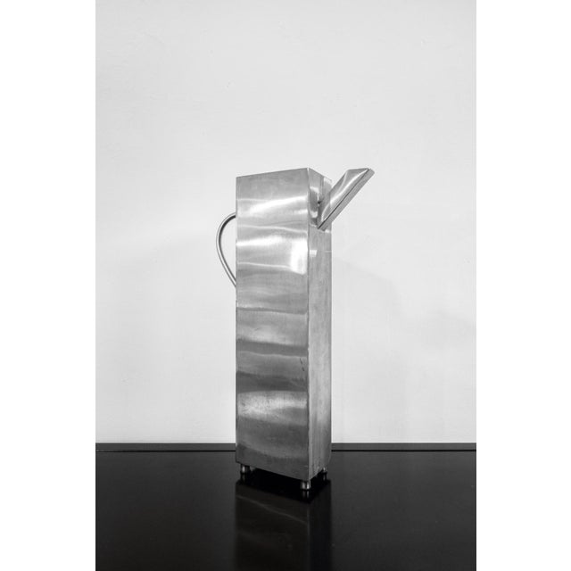 Rare metal vase. Designer Aldo Rossi 1980s This piece has an attribution mark, I am sure that it is completely authentic...