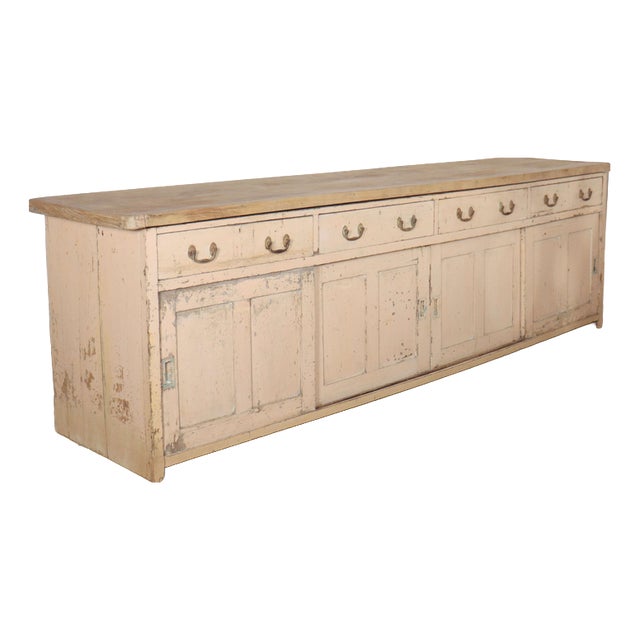 Monumental Country House Dresser Base For Sale