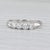 Vintage 0.60ctw Diamond Wedding Band 900 Platinum Size 7 Anniversary Ring For Sale - Image 4 of 9