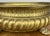 An impressive Vintage brass plant pot featuring striking lion head handles with twisted ring detailing and decorative claw...