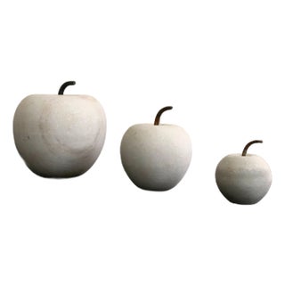 Indian Marble Set of 3 Door Stoppers / Paperweights (6", 4", 3") For Sale