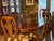 Traditional 1980s Cherry Dining Table With 6 Chairs, Two Leaves & Custom Table Pads For Sale - Image 3 of 12