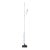 Truba Carlo Moretti Mouth Blown Murano Clear and Milk Glass Floor Lamp For Sale
