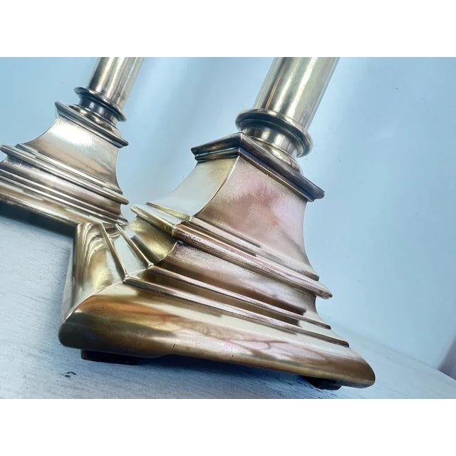 Mid-Century Bronze Table Lamps from Kullmann, 1970s, Set of 2 For Sale - Image 6 of 16