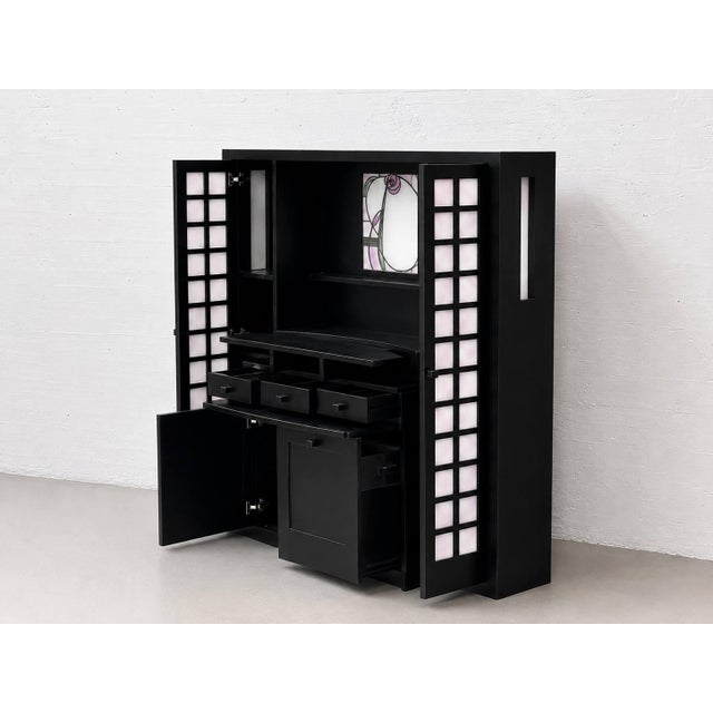 Wood Remodeled Sideboard by Charles Rennie Mackintosh, 1970s For Sale - Image 7 of 18