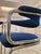 Cantilever Chair in Blue Chrome For Sale - Image 7 of 11