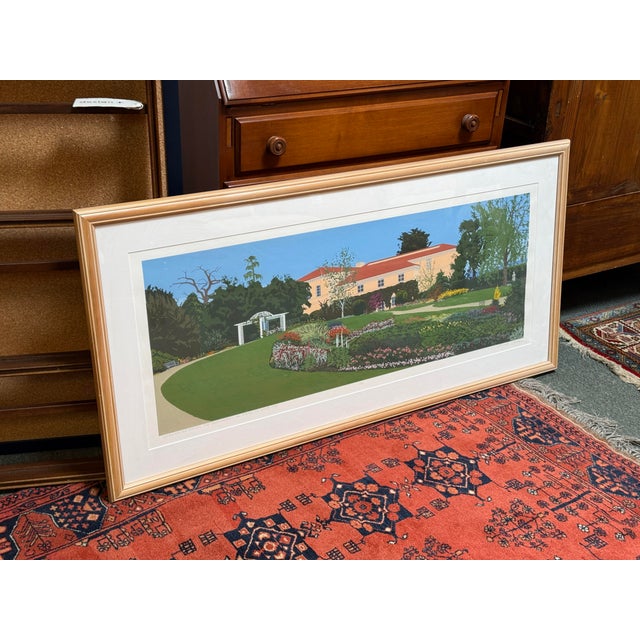 Martino Hoss Shakespeare Garden at the Huntington Hotel Serigraph, Signed For Sale - Image 4 of 13
