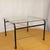 Postmodern Vintage Scandinavian Glass and Metal Coffee Table by Johan Huldt, 1980s For Sale - Image 3 of 10