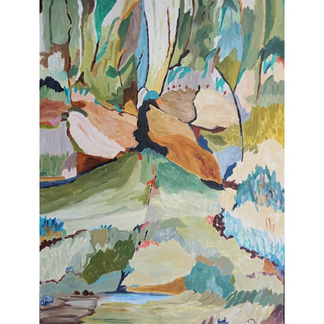 This artist has always been an outdoors enthusiast. Her abstract landscapes are inspired by all the hiking and exploring...