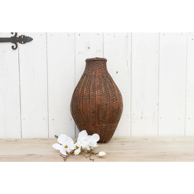 Asian Antique Nepalese Fish Basket For Sale - Image 3 of 10