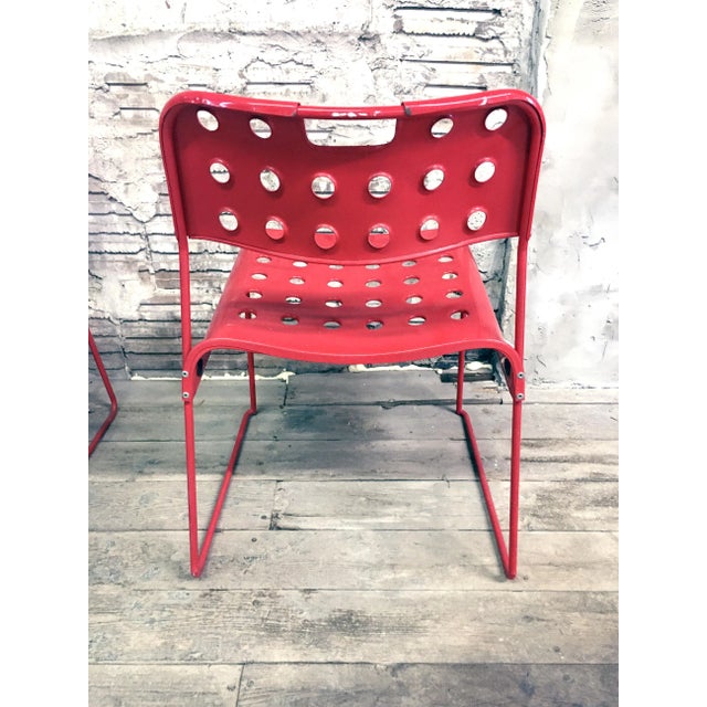 1980s Vintage Italian Steel Omkstak Chairs by Rodney Kinsman for Bieffeplast, 1980s For Sale - Image 5 of 13