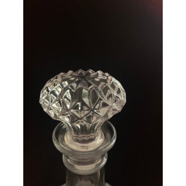 English Vintage Crystal Wine Decanter For Sale - Image 3 of 4