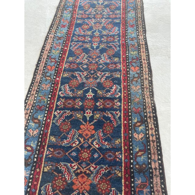 Textile Antique Runner Long & Narrow Over-sized Rug 2.11 x 16.8 For Sale - Image 7 of 15