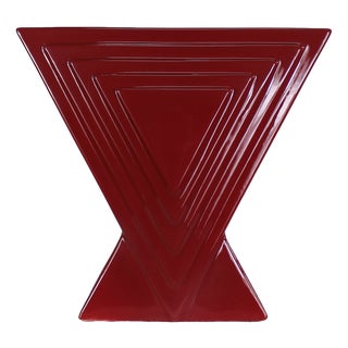 Y29 Vase in Red Enameled Ceramic by Ettore Sottsass for Poltronova, 1970 For Sale