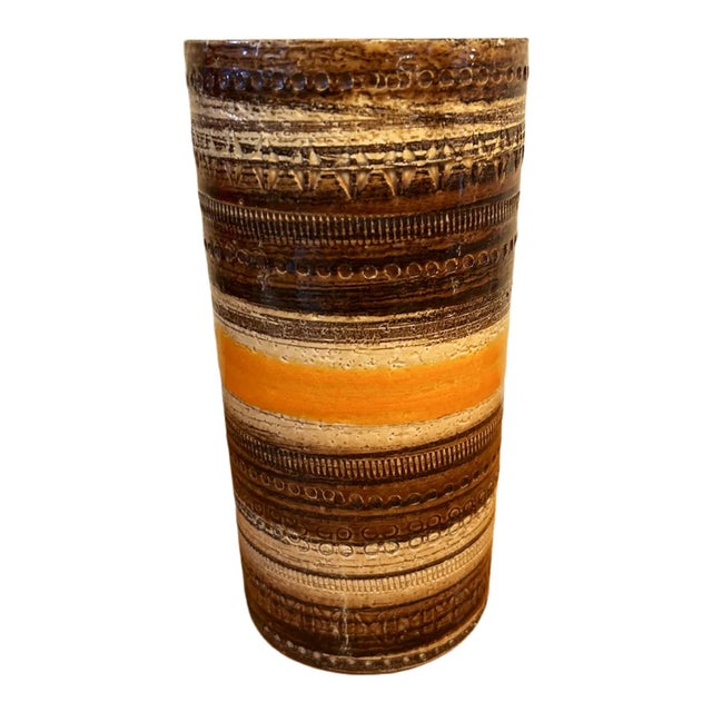 1960s Italian Vase in Sahara Decor by Aldo Londi, 1960s For Sale - Image 5 of 8