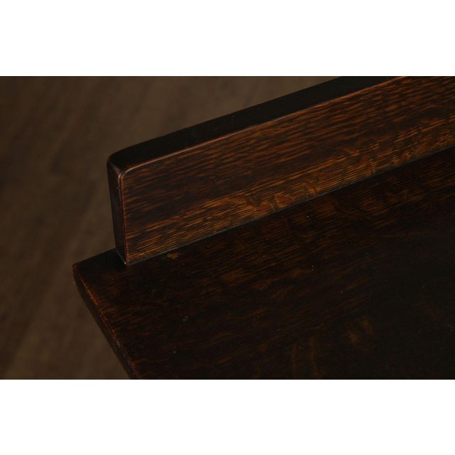 Brown Limbert Antique Mission Oak Arts & Crafts Glass Door Bookcase For Sale - Image 8 of 18