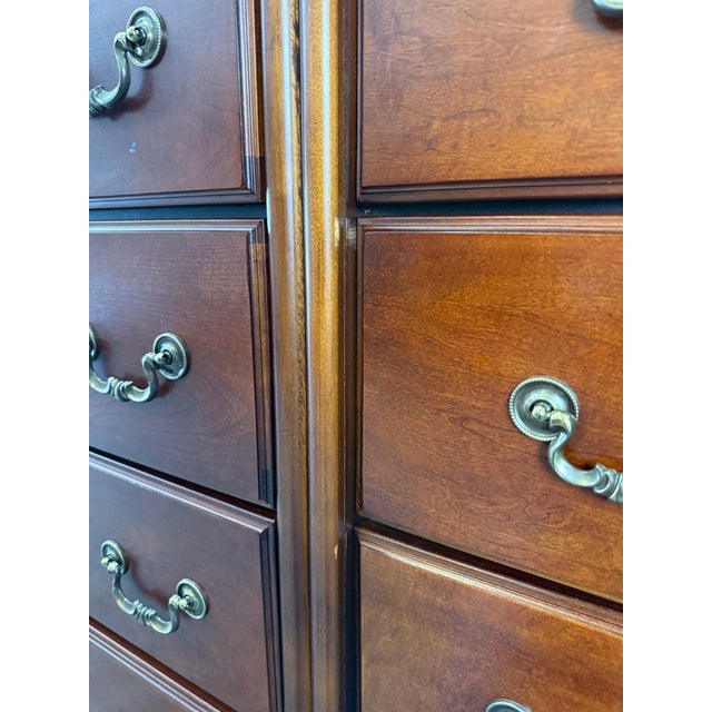 Monumental Lane Cherry 18-Drawer Chest of Drawers For Sale - Image 14 of 16