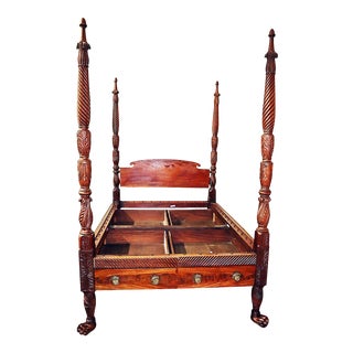 Greek Revival English 4-Poster Bed, C 1820. For Sale