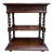 Antique English Server Console Table Jacobean Carved Oak Barley Twist C1900 For Sale