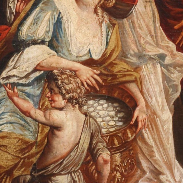 The Gathering of Manna, 1600s, Oil on Canvas For Sale - Image 8 of 15