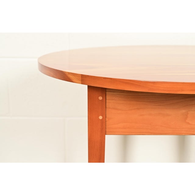 Harden Furniture Arts and Crafts Shaker Solid Cherry Wood Occasional Side Table or Tea Table For Sale In South Bend - Image 6 of 11