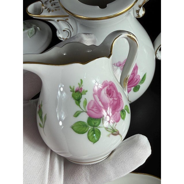 Rote Rose Coffee Service in Porcelain from Meissen, Germany, 1980s, Set of 23 For Sale - Image 13 of 17