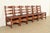 An exceptional set of six antique Mission or Arts & Crafts period ladder back dining chairs By L. & J.G. Stickley USA,...