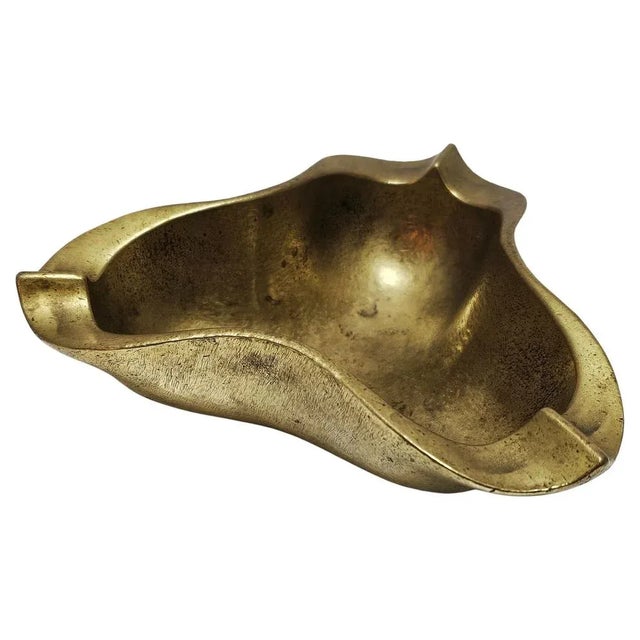 Sculptural Brutalist Bronze Cigar Ashtray by Heinz Goll, 1960s For Sale - Image 9 of 9