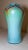 Baby Blue Vintage Hand Blown Baby Blue Pulled Feather Signed Williams Studio Glass Vase For Sale - Image 8 of 12