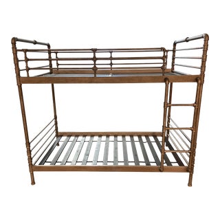 Twin Size Restoration Hardware Industrial Steel Pipe Bunk Bed For Sale