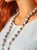Asian Vintage Art Deco Chinese Hand-Painted Floral Porcelain Necklace, 1930s, 41" For Sale - Image 3 of 9
