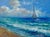 Original oil painting on canvas signed by artist Thomas. Thomas is a British painter known for his coastal and nautical...