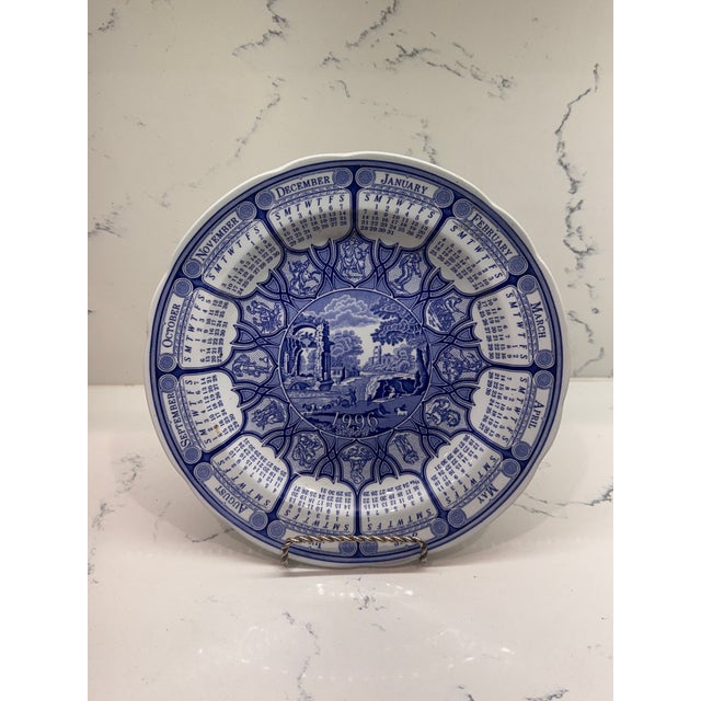 Vintage 1990s Spode Blue and White Collection Decorative Plates - Set of 6 For Sale - Image 9 of 14