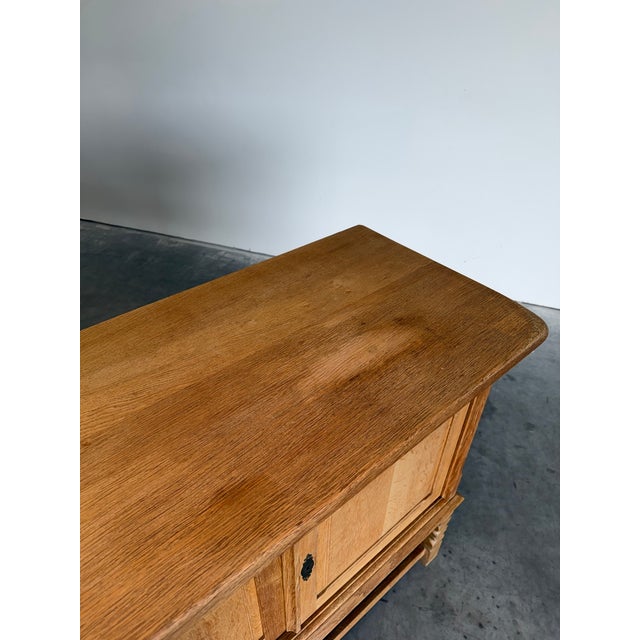 Mid Century Danish Oak Henning Kjaernulf Style Credenza For Sale - Image 11 of 12