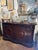 Walnut Italian credenza. Two drawers over two doors. Tuscan style. 65”l x 17.5”w x 37.5”h