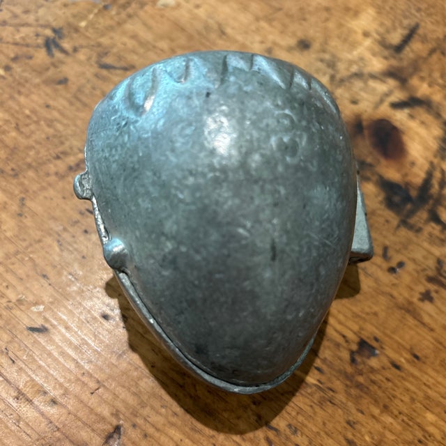 1910s Vintage Strawberry Pewter Mold For Sale - Image 5 of 6