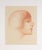 Art Deco Antique Art Deco Portrait Drawing of a Woman by Charles Sheldon C. 1910s- 1920s For Sale - Image 3 of 6