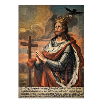 Saint Oswald of England, 18th Century, Oil Painting