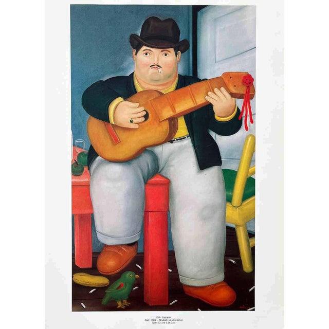 Title: Guitarist Artist: Fernando Botero Country: Colombia Medium: Offset – Quadrichromie 25 Marks: Not signed, not...