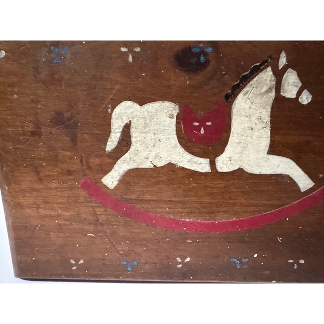 Vintage 1970s Century Folk Art/Farmhouse Wooden Step Stool For Sale - Image 11 of 12