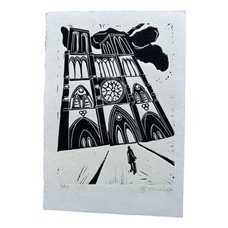 Hansjürg Brunner, Franz Kafka: The Process, 1964, Linocut For Sale