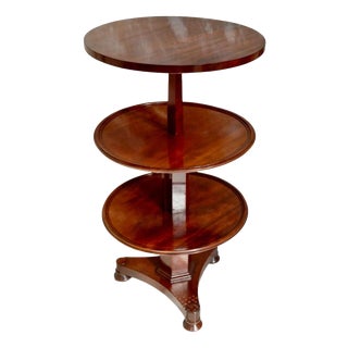 Antique Regency Mahogany Metamorphic Three-Tier Dumb Waiter, 1800 For Sale