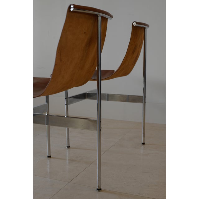 Metal 1950s Katavalos, Littell, and Kelly - T-Chairs by Laverne International Usa For Sale - Image 7 of 8