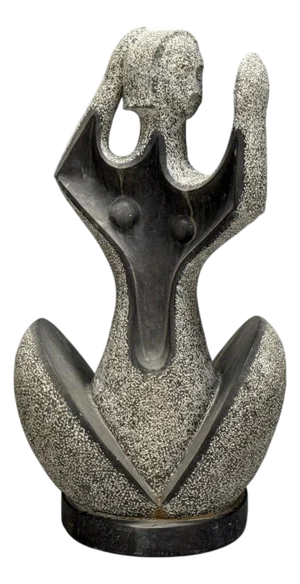 Organic Modern, Carved Stone, Nude Female Figure, Usa, 1960s